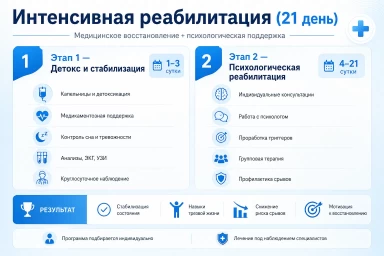 Реабилитация за 21 день в Новошахтинске